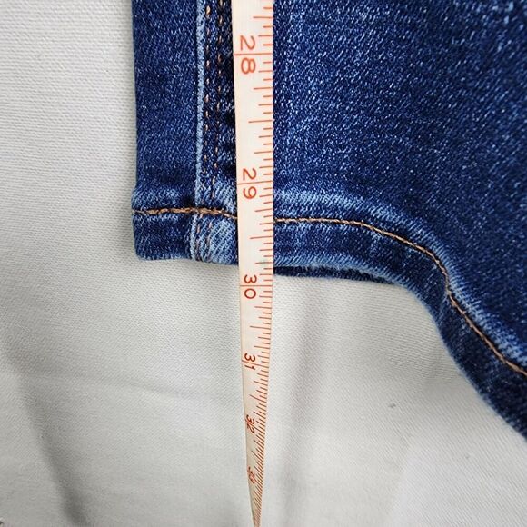 J Jill Denim High Rise Straight Leg Blue Size 4 Normcore Basic Minimalist - Picture 4 of 7